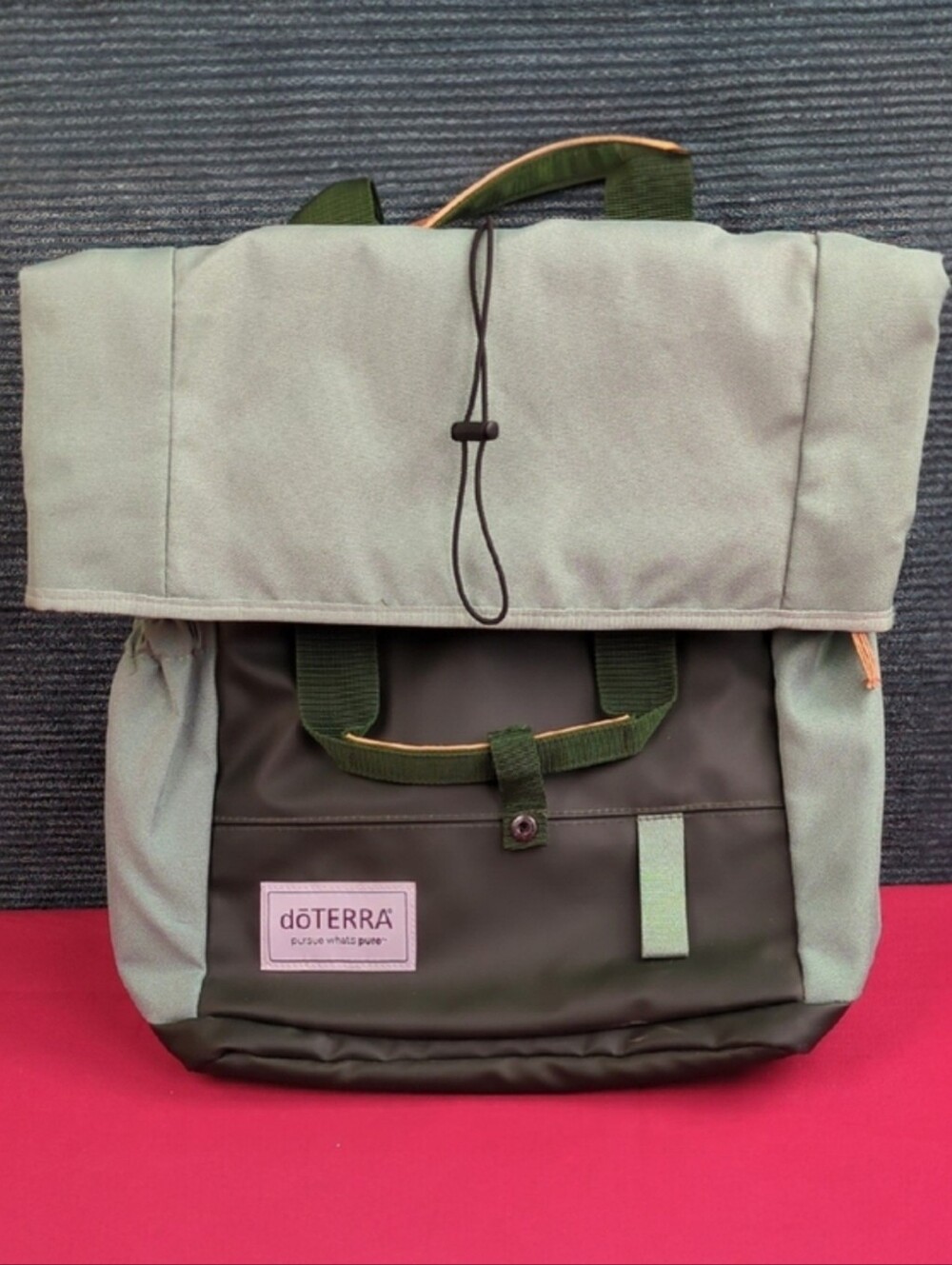 doTERRA Green Backpack Sustainable, Recycled Construction For Kitty Rescue!